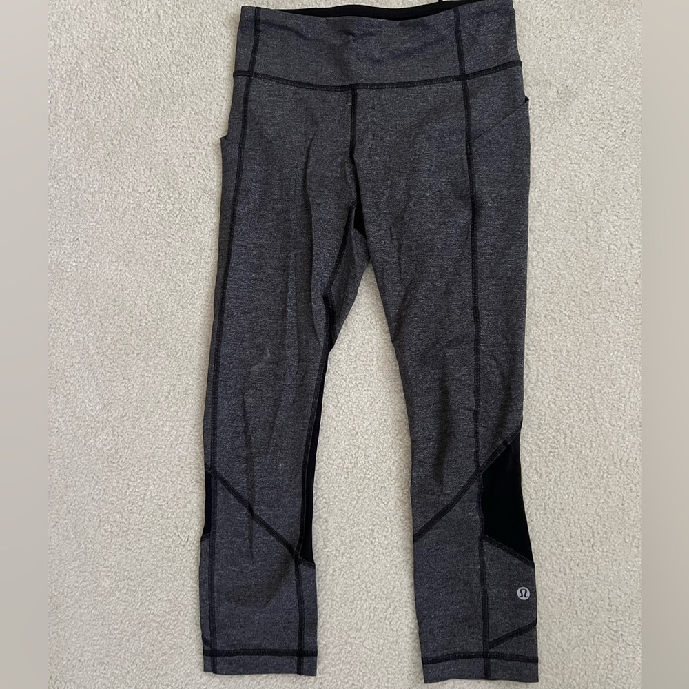 Lululemon Pace Revival gray &  black legging